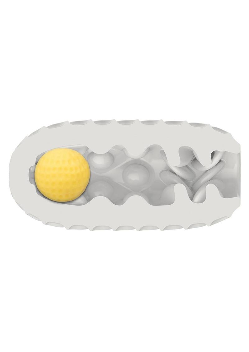 Boundless Reversible Squishy Ball Stroker - Yellow