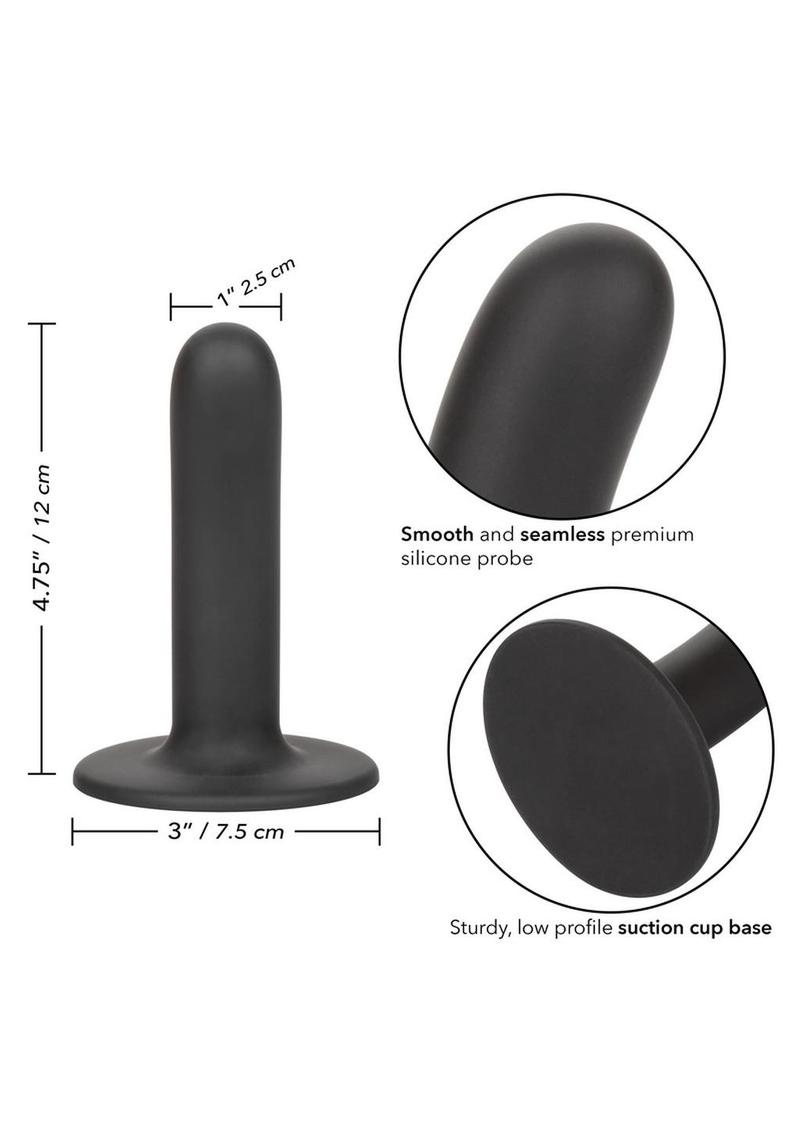 Boundless Silicone Smooth Probe - Black - 4.75in