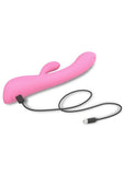 Bunny and Clyde Rechargeable Silicone Rabbit Vibrator - Pink/Pink Passion