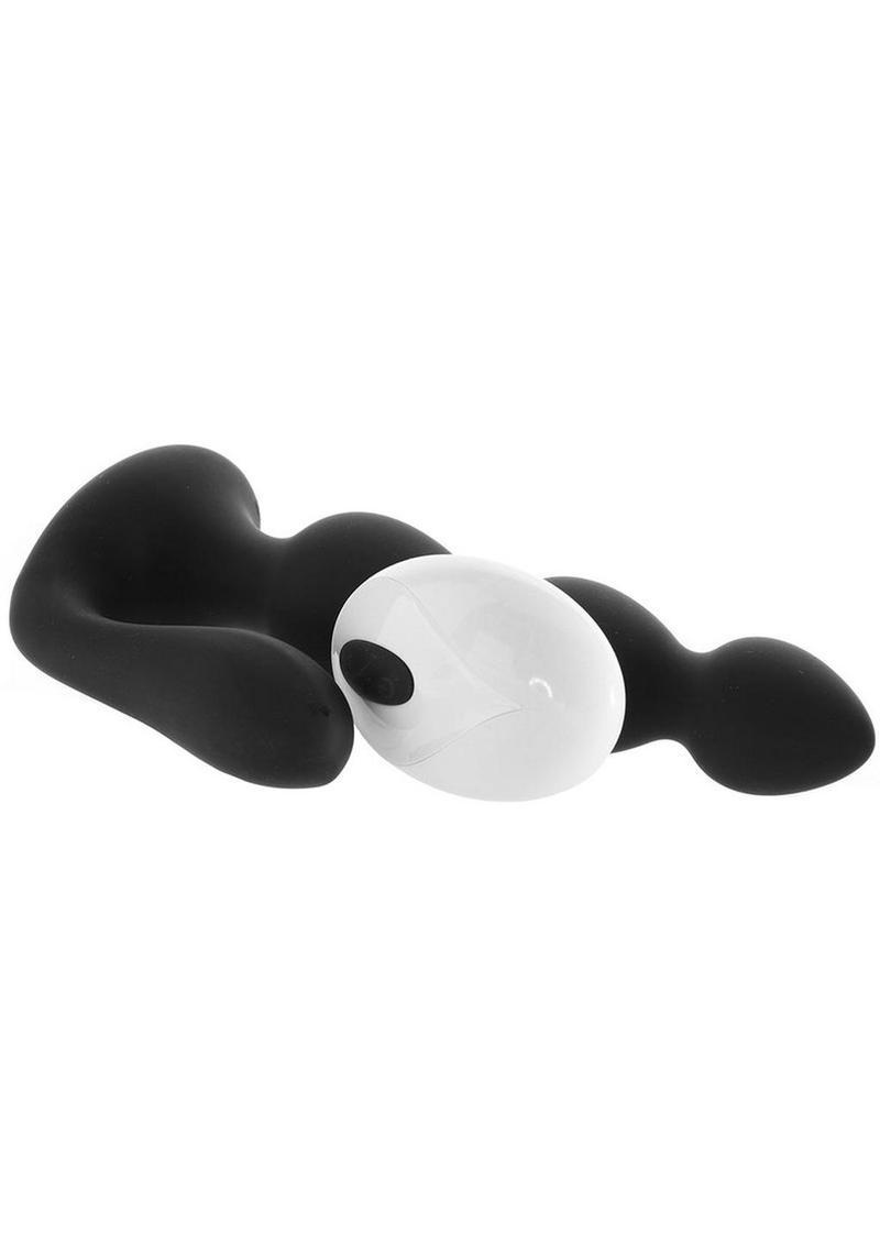 Butts Up Rechargeable Silicone Prostate Stimulator with Remote Control - Black