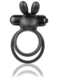 Charged Ohare XL Silicone USB Rechargeable Wearable Rabbit Vibrating Cock Ring - Black (Individual - Black - XLarge