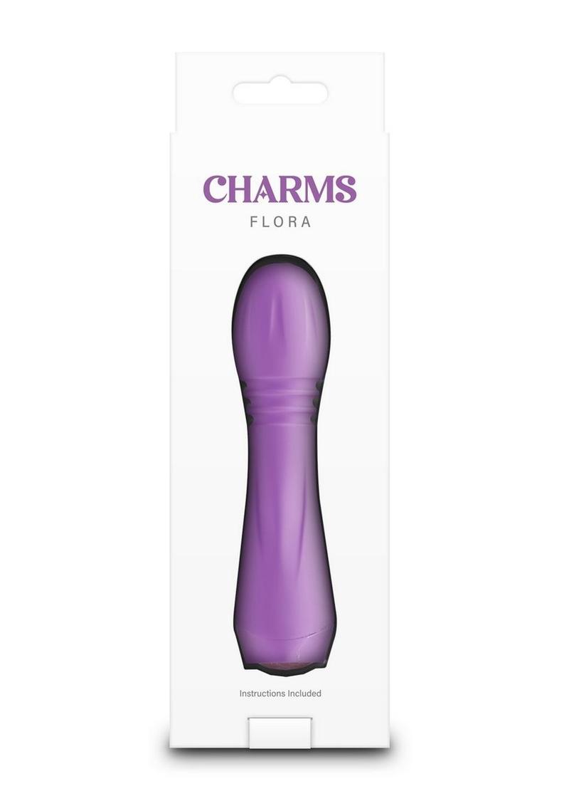 Charms Flora Rechargeable Silicone Mini Vibrator - Purple