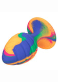 Cheeky Swirl Tie-Dye Silicone Plug - Multicolor - Large