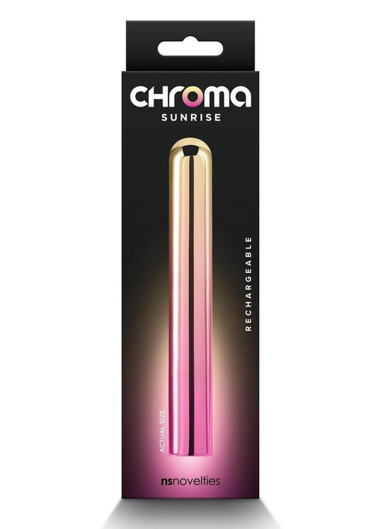 Chroma Sunrise Rechargeable Vibrator - Multicolor - Large