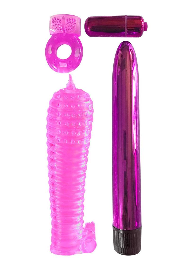 Classix Ultimate Pleasure Couple's - Pink - 4 Piece Kit