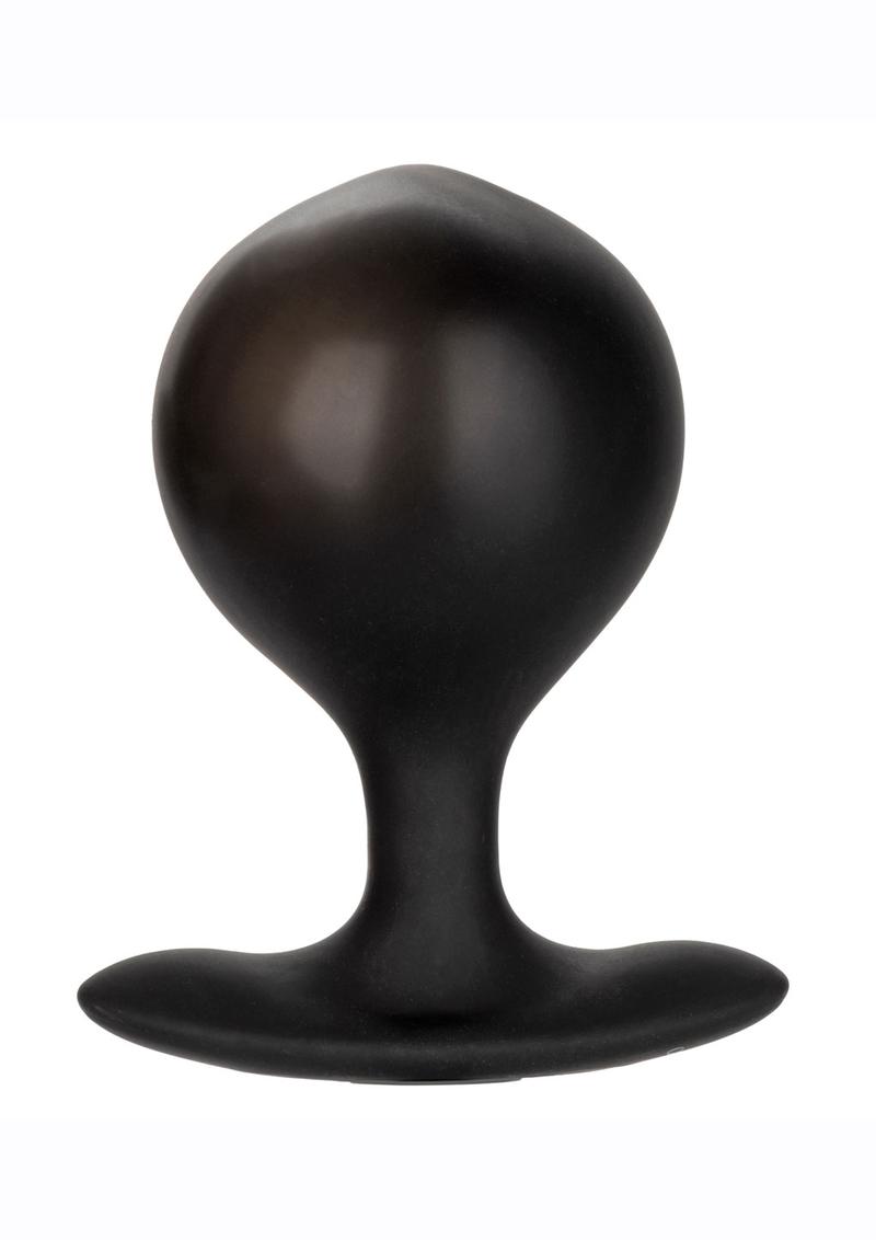 Colt Weighted Pumper Inflatable Silicone Anal Plug - Black