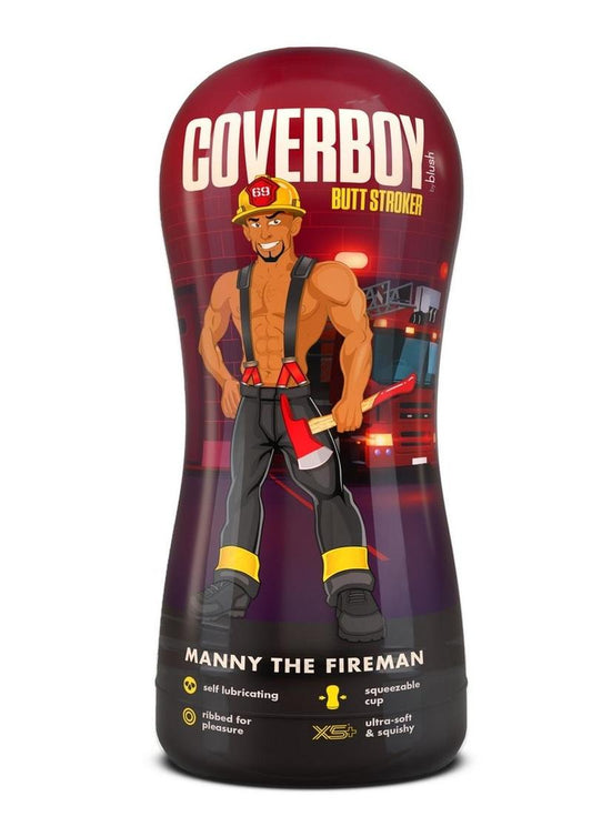 Loverboy Manny The Fireman Self Lubricating Anal Pocket Stroker - Caramel