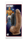 Loverboy The Boxer Vibrating Cock with Balls - Caramel - 9in