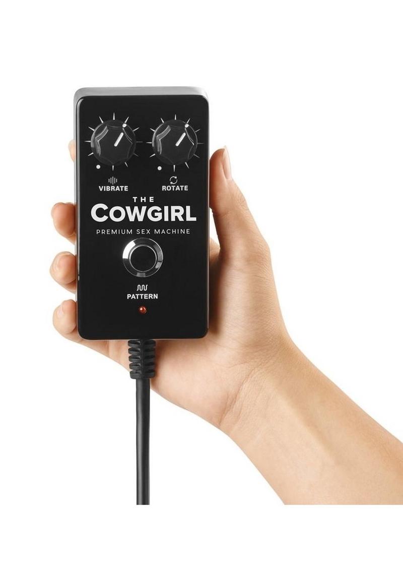 Cowgirl Premium Silicone Sex Machine - Black