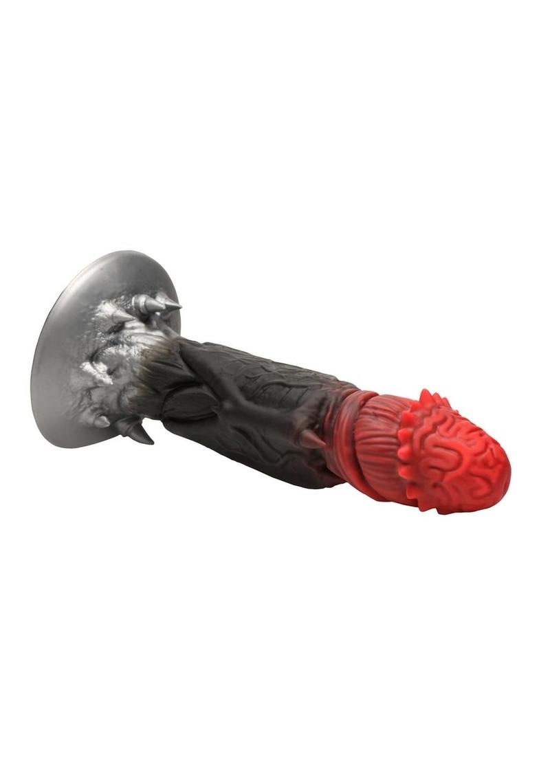 Creature Cocks Count Cockula Silicone Dildo - Black/Red