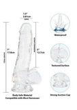 Crystal Addiction Dildo with Balls