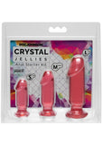 Crystal Jellies Anal Starter - Pink - 3 Piece Kit