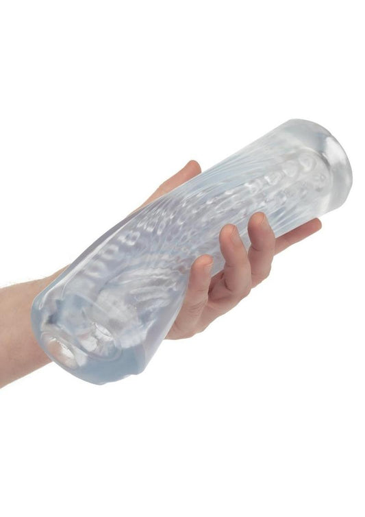 Cyclone Dual Ribbed Stroker - Clear - XLarge