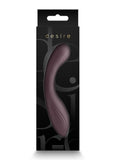 Desire Collection Pure Rechargeable Silicone Vibrator - Purple