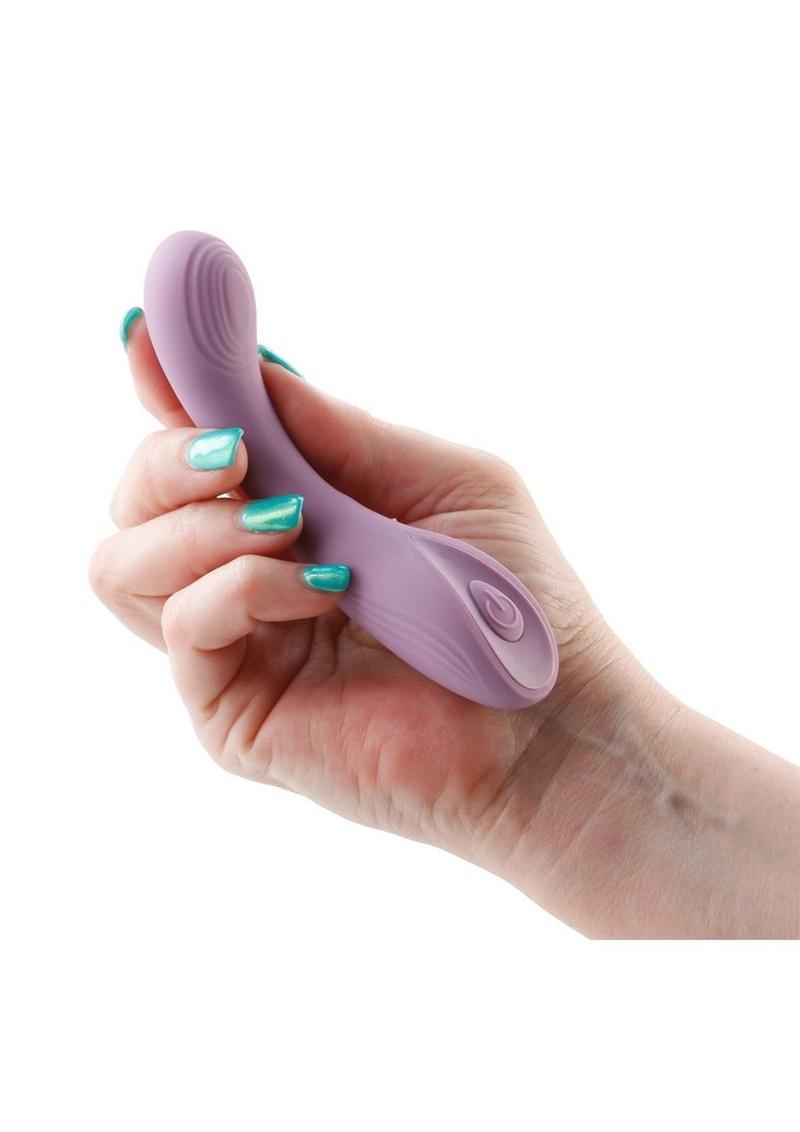 Desire Collection Pure Rechargeable Silicone Vibrator - Gray/Grey