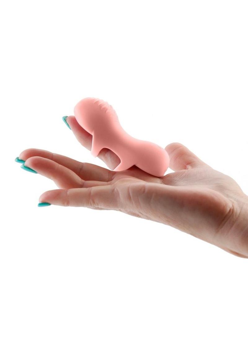 Desire Fingerella Rechargeable Silicone Finger Massager - Pink