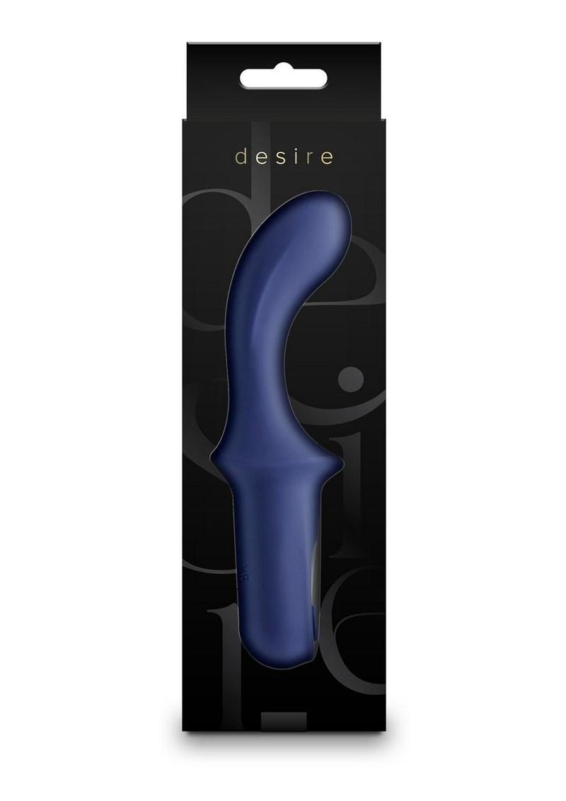 Desire Fortuna Rechargeable Silicone G-Spot Vibrator - Blue