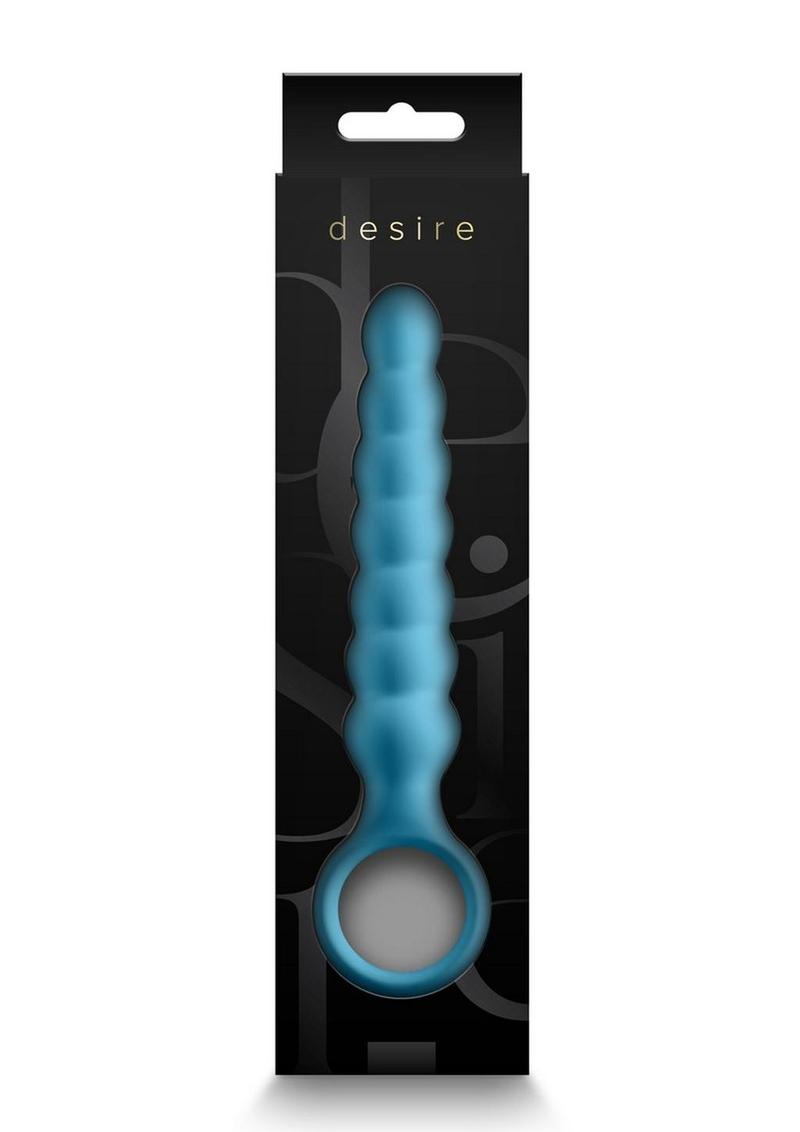 Desire Lucent Rechargeable Silicone Flexible Wand - Blue