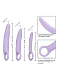 Dr. Laura Berman Alena Silicone Dialators - Purple - 3 Piece Kit/Set