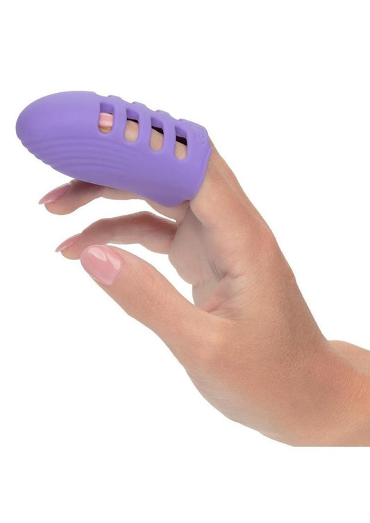 Dr. Laura Berman Rechargeable Silicone Finger Vibrator - Purple