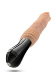 Dr. Skin Silicone Dr. Knight Rechargeable Thrusting Gyrating Vibrating Dildo - Vanilla - 10.5in