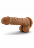 Dr. Skin Basic 7 Dildo with Balls - Caramel - 7.75in