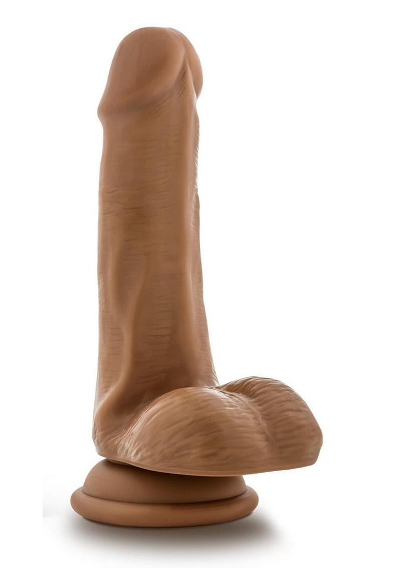 Dr. Skin Dr. Jeffrey Dildo with Balls and Suction Cup - Caramel - 6.5in