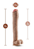 Dr. Skin Mr. Ed Dildo with Balls and Suction Cup - Vanilla - 13in