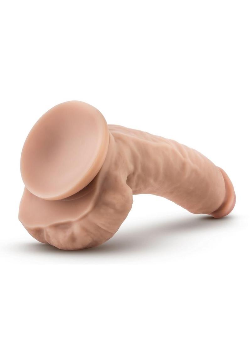 Dr. Skin Mr. Mayor Dildo with Balls and Suction Cup - Vanilla - 9in