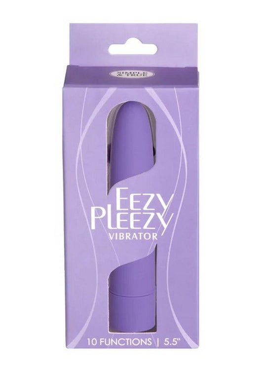 Eezy Pleezy Classic Vibrator - Purple - 5.5in