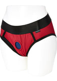 Em.Ex.. Active Harness Wear Contour Harness Briefs - Red - XLarge