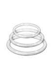 Enhancer Silicone Cock Rings - Clear