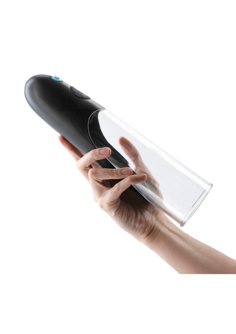 Enlarge Colossus Rechargeable Penis Pump - Black/Clear