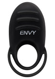 Envy Toys Rumbler Textured Rechargeable Silicone Dual Stamina Ring - Black