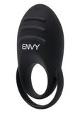 Envy Toys Rumbler Textured Rechargeable Silicone Dual Stamina Ring - Black