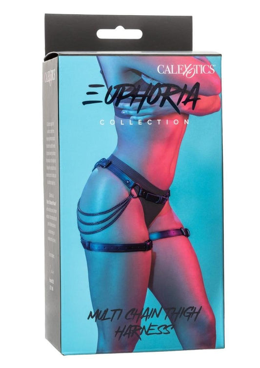 Euphoria Collection Multi Chain Thigh Harness - Black - One Size