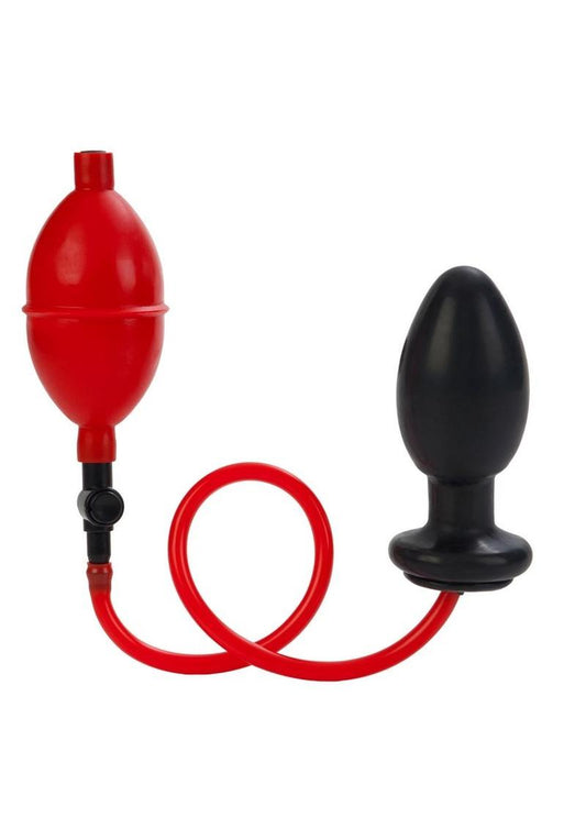 Expandable Butt Plug - Black/Red