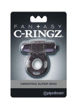 Fantasy C-Ringz Vibrating Super Cock Ring with Bullet - Black