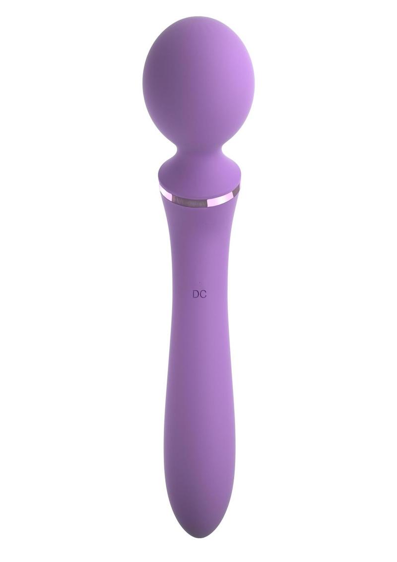 Fantasy For Her Duo Wand Massage Her Silicone Rechargeable Waterproof - Purple