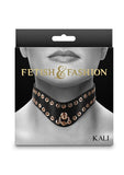 Fetish and Fashion Kali Collar - Black/Gold