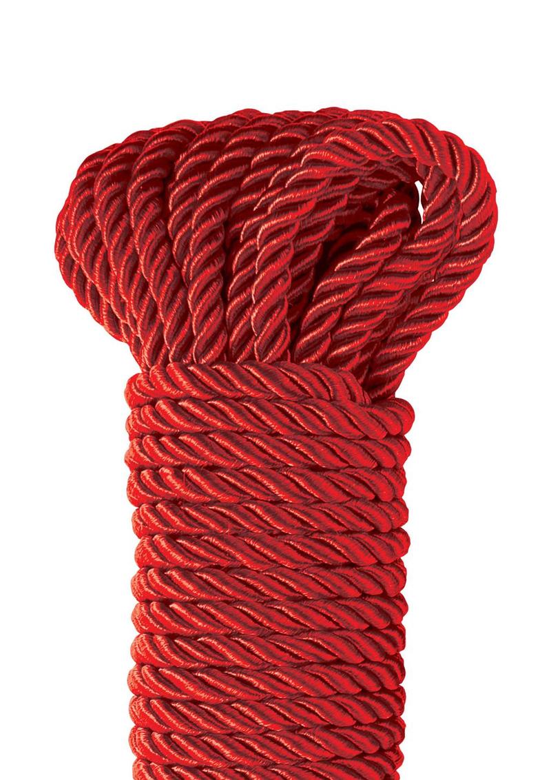 Fetish Fantasy Series Deluxe Silky Rope - Red - 32ft