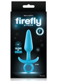 Firefly Prince Silicone Butt Plug - Blue/Glow In The Dark - Small