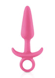 Firefly Prince Silicone Butt Plug - Glow In The Dark/Pink - Small