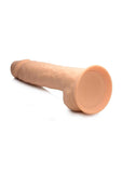 Fleshstixxx Dual Density Silicone Bendable Dong with Balls - Caramel - 10in