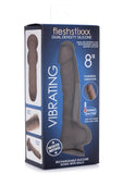 Fleshstixxx Silicone Rechargeable Vibrating Dong with Balls