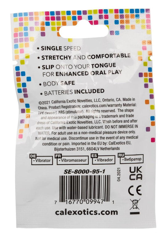 Foil Pack Textured Cock Ring - Assorted Colors/Pink