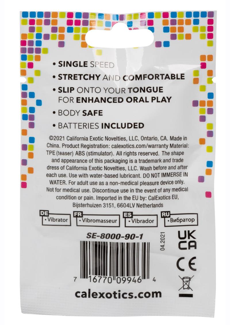 Foil Pack Vibrating Tongue Teaser - Pink