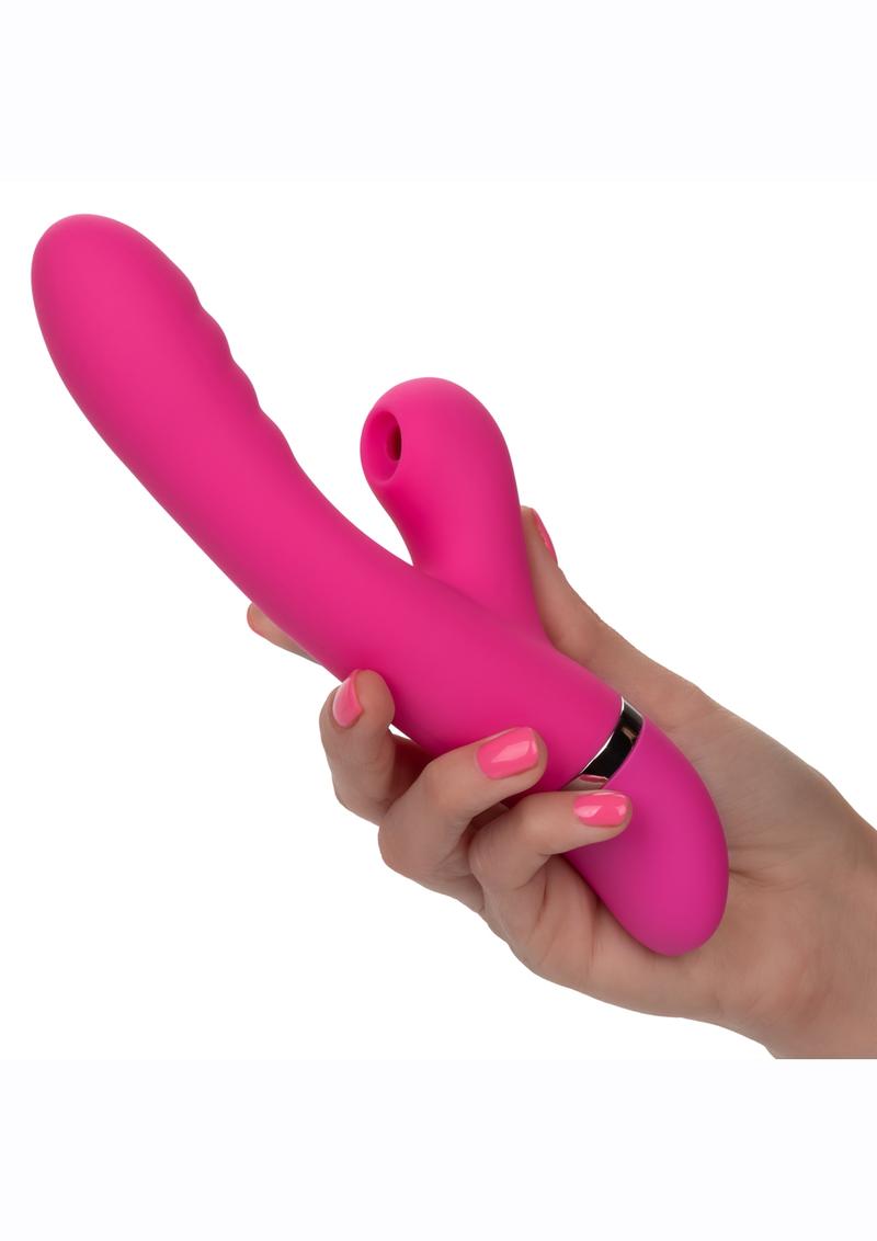 Foreplay Frenzy Pucker Silicone Rabbit Vibrator - Pink