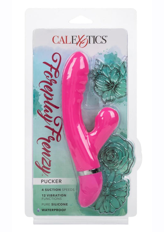 Foreplay Frenzy Pucker Silicone Rabbit Vibrator - Pink