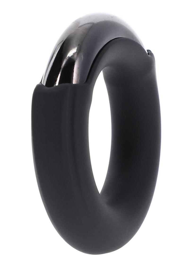 Fort Troff Pinch Zero Silicone Ring - Black/Metal
